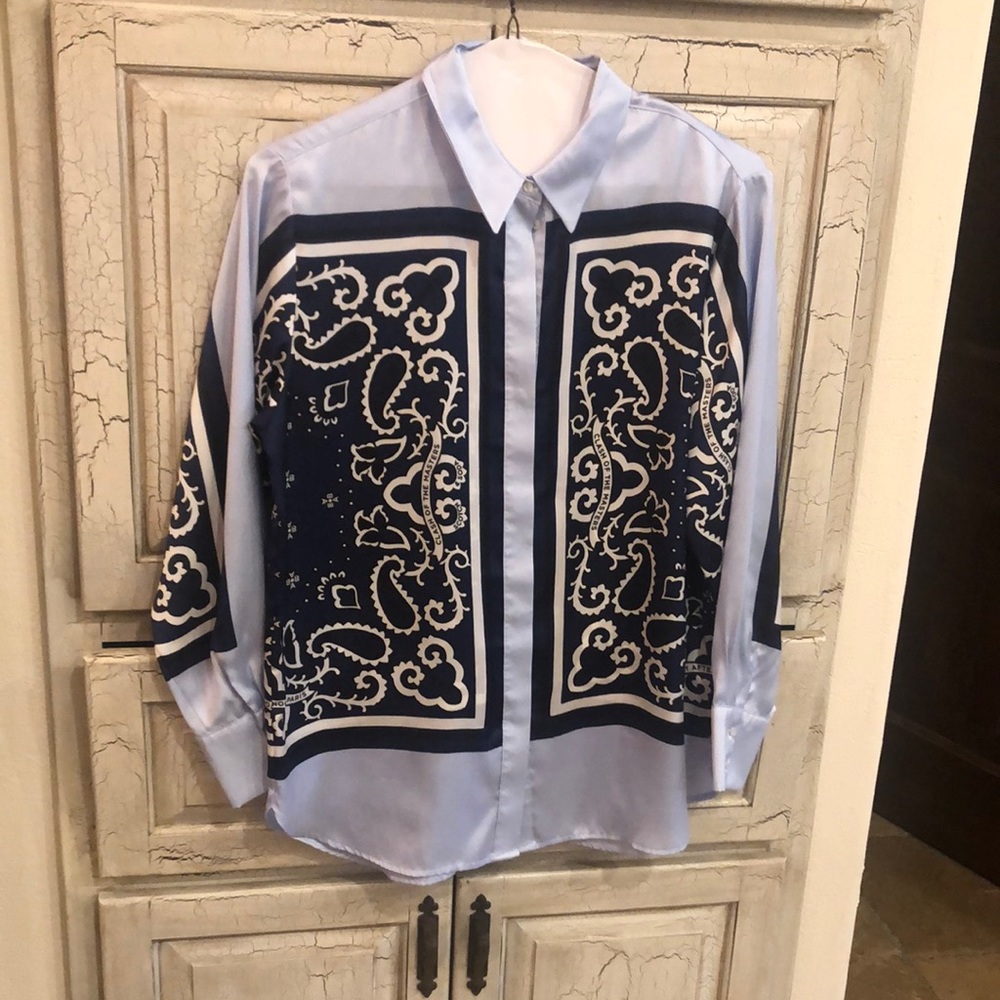 Scotch and soda silk button down